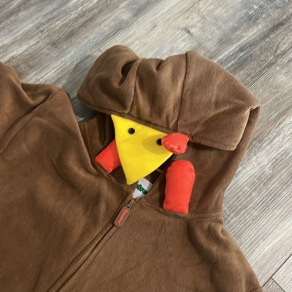 Tipsy Elves Unisex Brown Turkey Thanksgiving Jumpsuit Small NEW - Picture 9 of 9